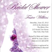 Watercolors Bridal Shower Invitations