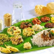 Have the Sumptuous Kerala Meal (Sadya)