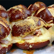 Breakfast Pretzel Sandwich