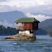 House All by Itself on an Island