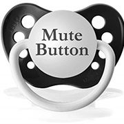 Mute Button Pacifier