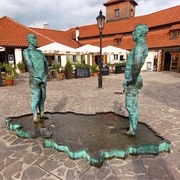 Urinating Statues Prague