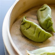 Chive Yam Bean Gyoza