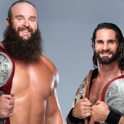 Seth Rollins&amp;Braun Strowman WWE Raw Tag Team Champions