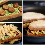 Sausage and Avocado Grilled Cheese