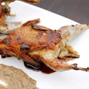 Mushroom Stuffed Quail