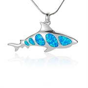 Silver and Blue Opal Shark