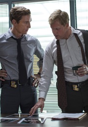 Matthew McConaughey and Woody Harrelson in True Detective (2014)