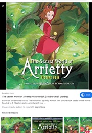 The Secret World of Arrietty Pucture Book (Hiromasa Yonebayashi)