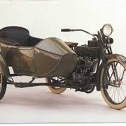 Vintage Motorcycle With Sidecar