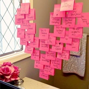 Surprise Your Loved Ones With Affirmation Sticky Note Hearts