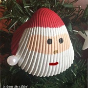 Seashell Santa Ornament