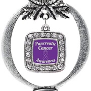 Pancreatic Cancer Ribbon Ornament