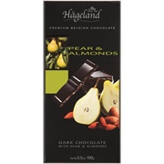 Hageland Premium Pear &amp; Almonds Dark Chocolate