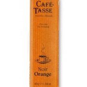 Cafe-Tasse Chocolat Noir Et Zestes D&#39;Orange