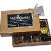 Dilettante Chocolates Caramels, Toffees &amp; Nut Clusters