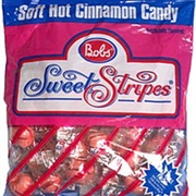 Bobs Sweet Stripes Soft Hot Cinnamon Candy