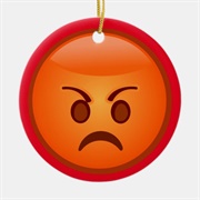 Angry Emoji Ornament