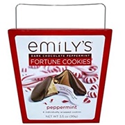 Emily&#39;s Dark Chocolate Peppermint Fortune Cookies