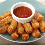 Mozzarella Sticks With Ketchup