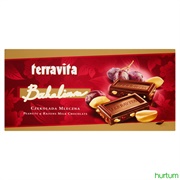 Terravita Peanuts &amp; Raisins Milk Chocolate