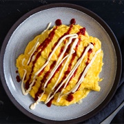 Omurice With Ketchup