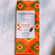 Conexion 70% Coriander &amp; Golden Berry Chocolate