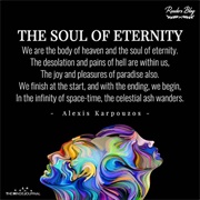 The Soul of Eternity- Poetry by Alexis Karpouzos