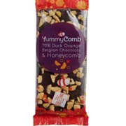 Yummycomb 70% Dark Orange &amp; Honeycomb Bar