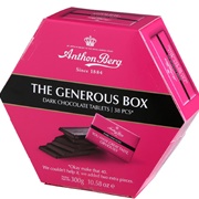 Anthon Berg the Generous Box Dark Chocolate Tablets