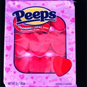 Peeps Strawberry Creme Hearts