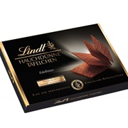 Lindt Hauchdunne Tafelchen Edelbitter