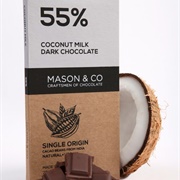 Mason &amp; Co 55% Coconut Milk Dark Chocolate