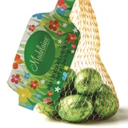 Madelaine Green Foil Chocolate Eggs