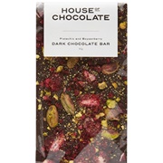 House of Chocolate Pistachio &amp; Boysenberry Dark Chocolate Bar