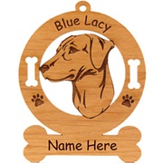 Blue Lacy Ornament