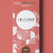 Cocoafair 45% Milk Chocolate Blended W/ Cocoa Nibs