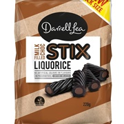 Darrell Lea Milk Choc Stix Liquorice