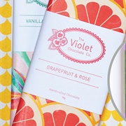 Violet Chocolate Co. Grapefruit &amp; Rose