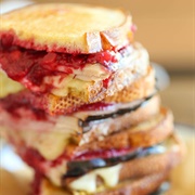 Turkey Cranberry Grilled Cheese