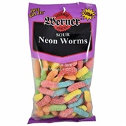 Werner Sour Neon Worms