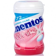 Mentos White Strawberry Gum