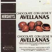 Hershey&#39;s Chocolate Con Leche Y Avellanas (Mexico)