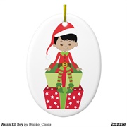 Asian Boy Ornament