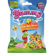 Yummy Gummy Sour Neon Worms