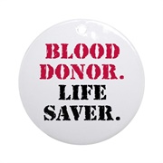 Blood Donor Ornament