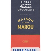 Marou Cashew Praline Single Origin Vietnam Chocolate