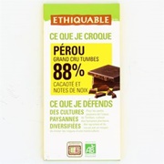 Ethiquable Perou 88% Cacaore Et Notres De Noix