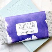 Creighton&#39;s Violets Are Blue Chocolate Bar