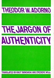 Jargon of Authenticity (Theodor Adorno)